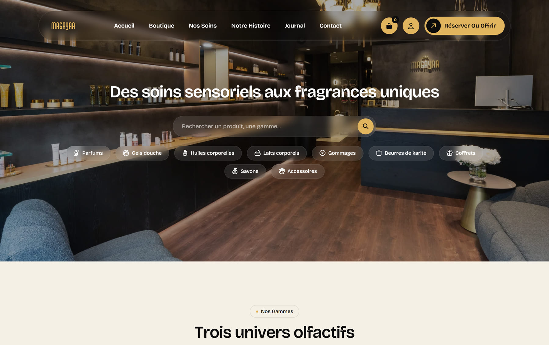 La boutique du nouveau site Magayaa